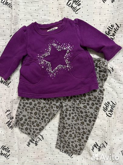 Одежда для малышки пакетом 62-74см