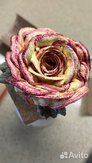 Розы из зефира