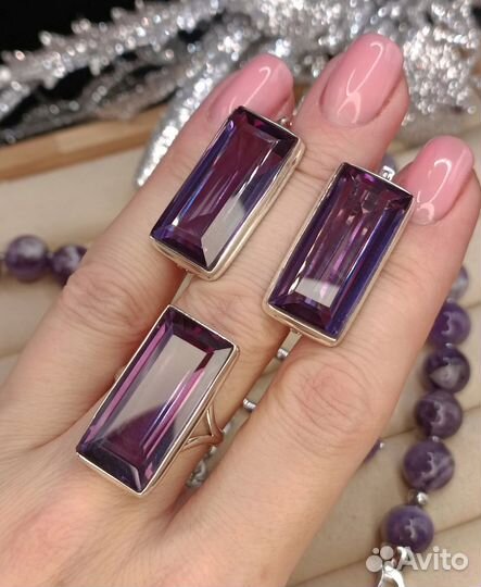 Комплект с александритом