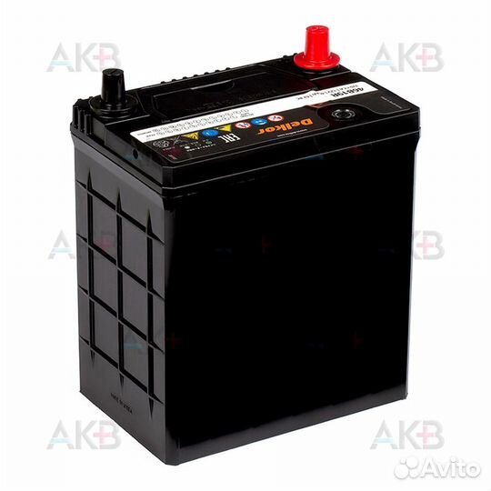 Аккумулятор автомобильный Delkor 46B19R (40L 370A