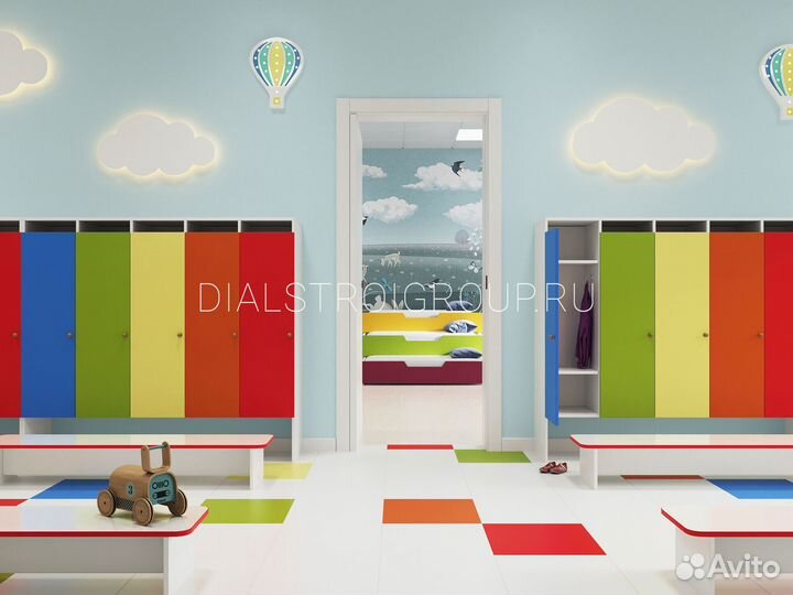 Детские шкафчики.Шкаф в раздевалку детского сада