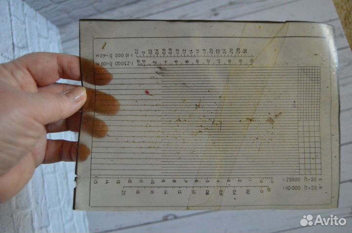 Палетка землеустроительная времен СССР