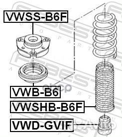 Отбойник переднего амортизатора vwdgvif Febest