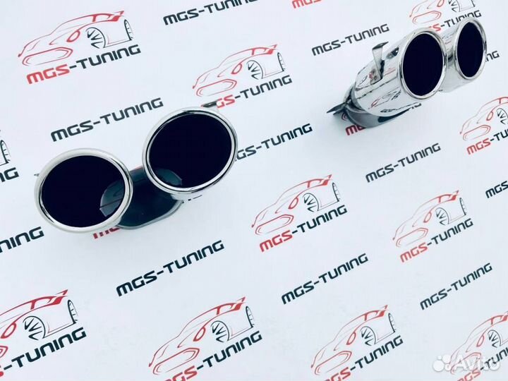 Насадки на выхлоп 45 AMG хром W177/C118/X247