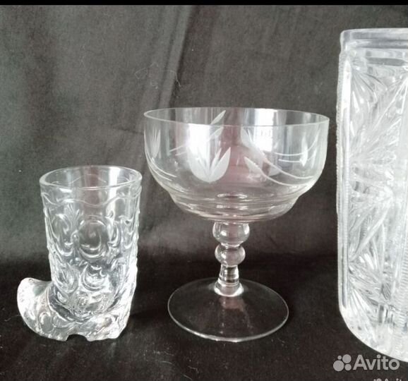Хрусталь СССР. Бокалы для шампанского