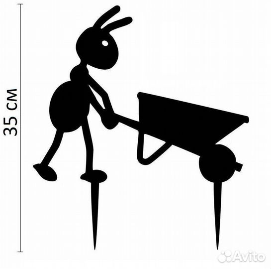 Садовые фигуры из металла муравьи