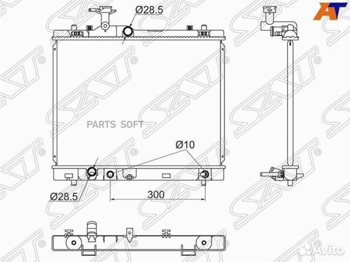 Радиатор охлаждения Сузуки Свифт 11