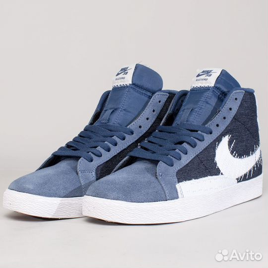 44 Кеды Nike SB Zoom Blazer Mid, Sashiko Mystic Na