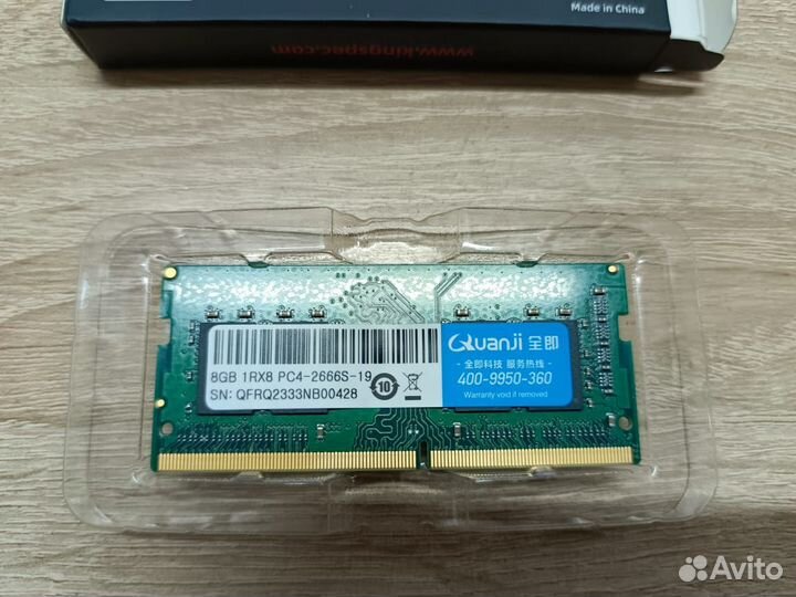 DDR4 8gb 1rx8 pc4-2666s-19 SO-dimm