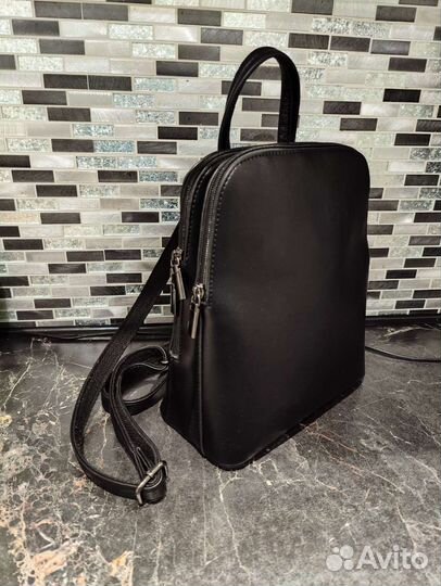 Кожаный рюкзак женский