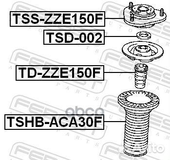 TSS-ZZE150F опора амортизатора переднего Toyot