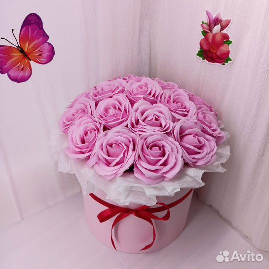 Букет цветов из мыла ручной работы