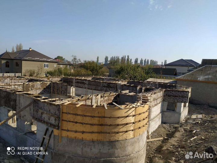Заливка фундамента