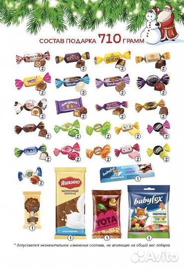 Новогодние сладкие подарки