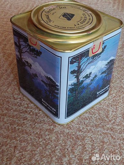 Жестяная банка для чая Индия СССР