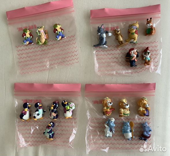 Фигурки из киндер сюрприза 90х + Дино из растишки