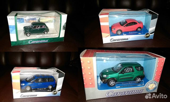 Модели коллекционные 1:43 Cararama