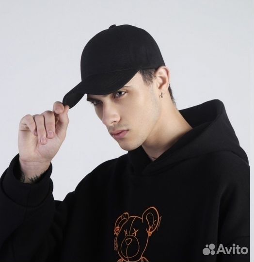 Кепка бейсболка черная новая унисекс