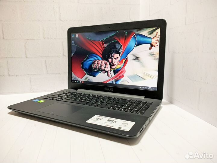 Ноутбук Asus 4 ядра/8Gb/SSD/2 видеокарты