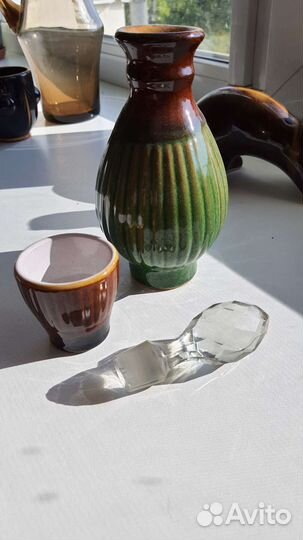 Кувшин, графин карамельное стекло СССР винтаж