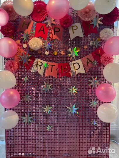 Фотозона розовая. Фотозона для девочек