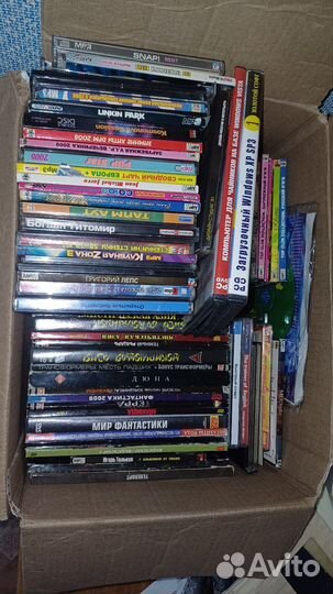 Дивиди диски для плеера и компьютера,бу