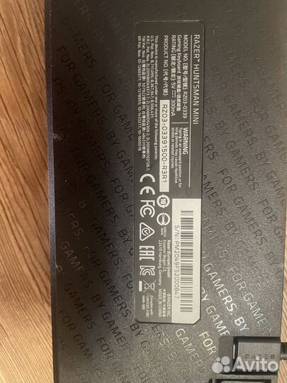 Игровая клавиатура razer huntsman mini