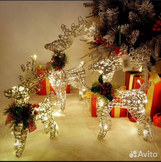 Декоративный светящийся олень