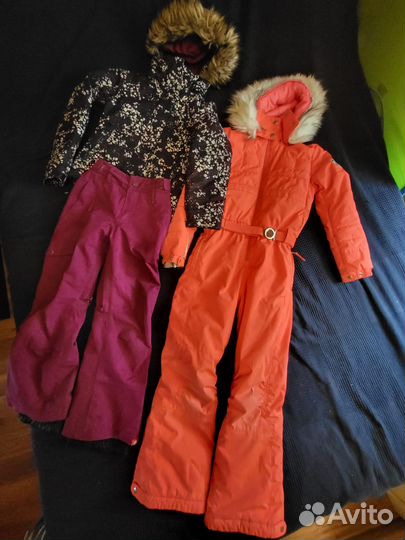 Детский зимний костюм 2 штуки рост 134 Roxy