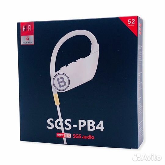 %%bluetooth гарнитура SGS-PB-4 White