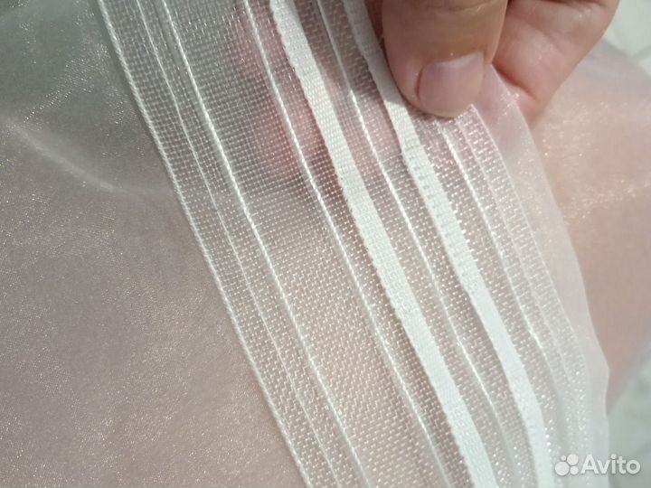 Тюль Органза 1,5м на 2,4м - 2шт