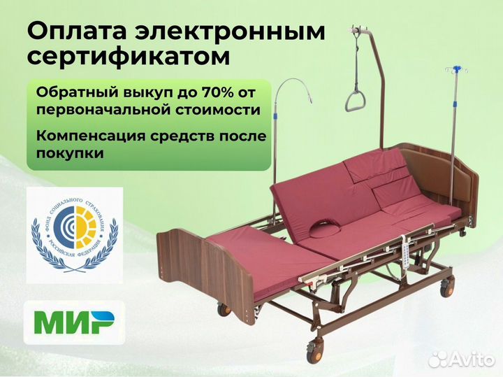 Медицинская кровать для ухода за больными