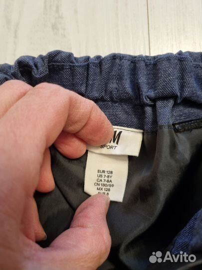Брюки H&M 128 тонкие