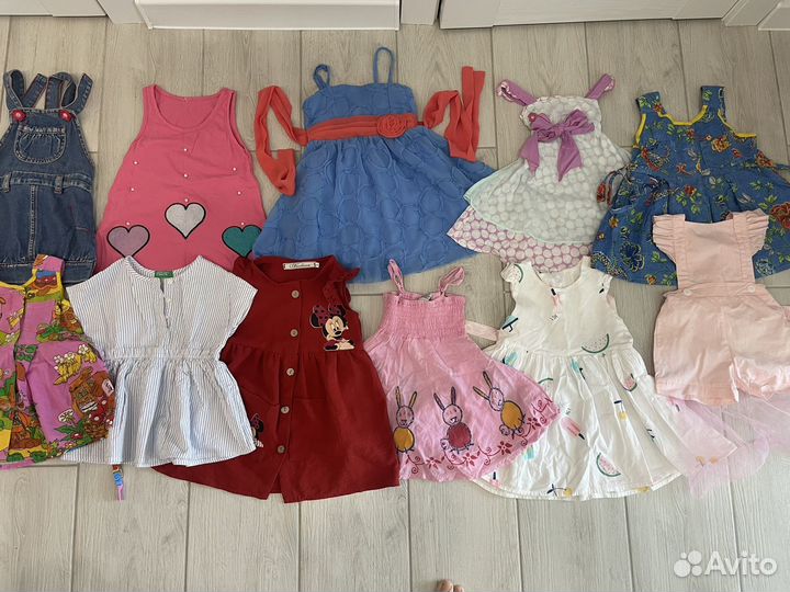 Летние платья для девочки 80 86