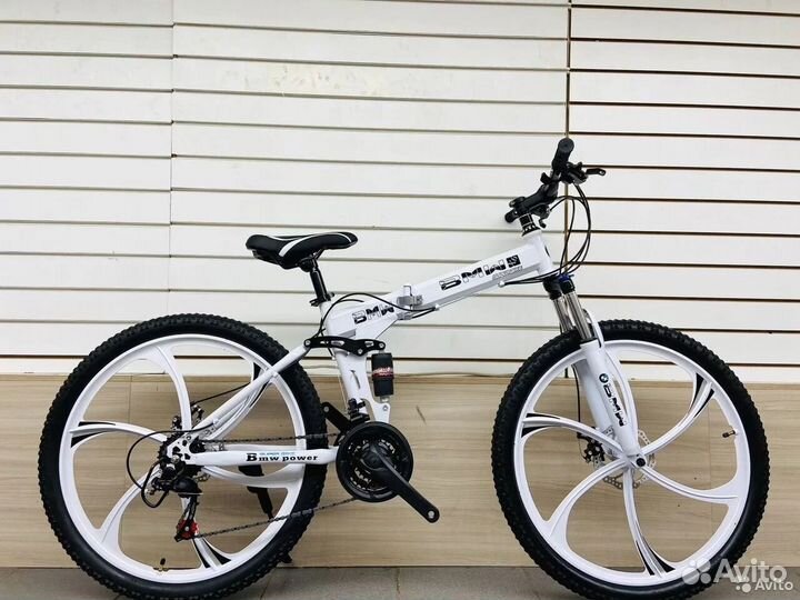 Велосипед с литыми дисками Белый новый