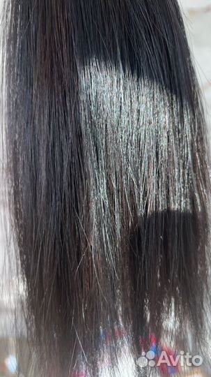 Волосы для наращивания прямые черные