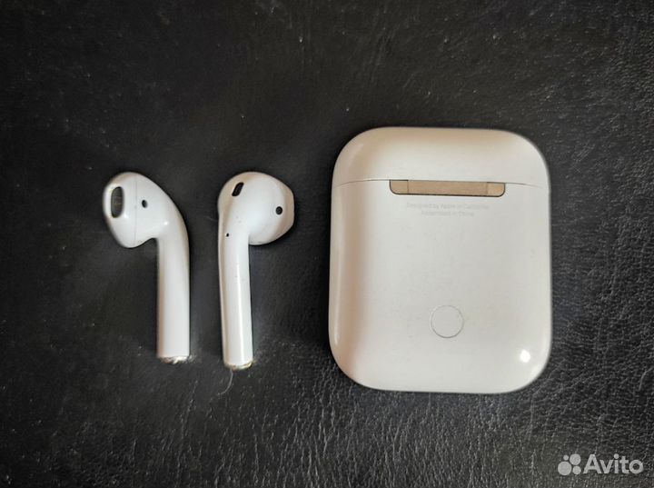 Кейс для зарядки airpods. Оригинал + наушники