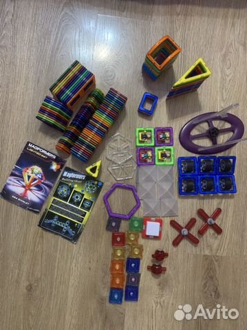 Конструктор магнитный Magformers+светящийся блок