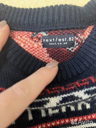 Свитер новогодний next