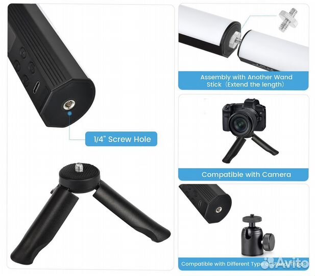 Компактный RGB светильник для видеосъемки