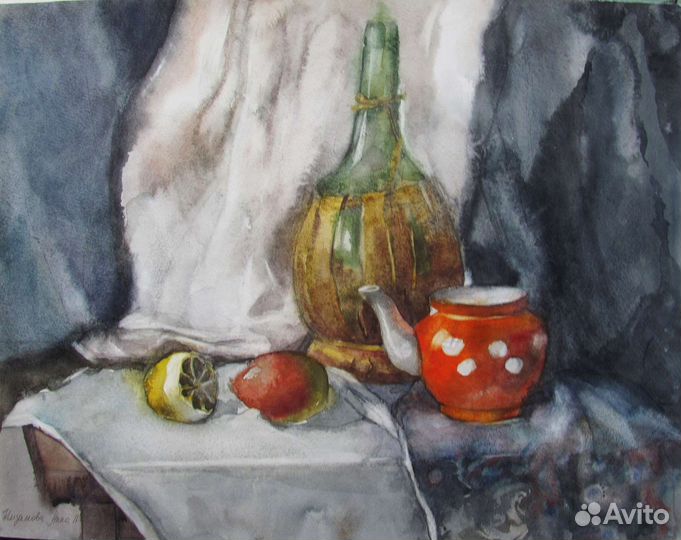 Картины натюрморты акварель 40х50