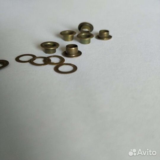 Люверсы круглые, 5мм, бронза