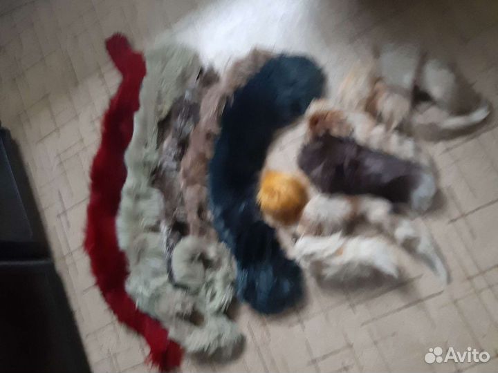 Меховые Воротники, хвосты- брелки, манжеты