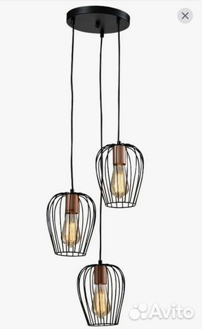 Светильник подвесной Atena 3E27 Вт лофт,5063-203