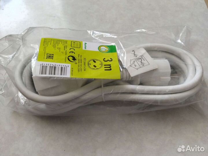 Удлинитель электрический 3.68 квт