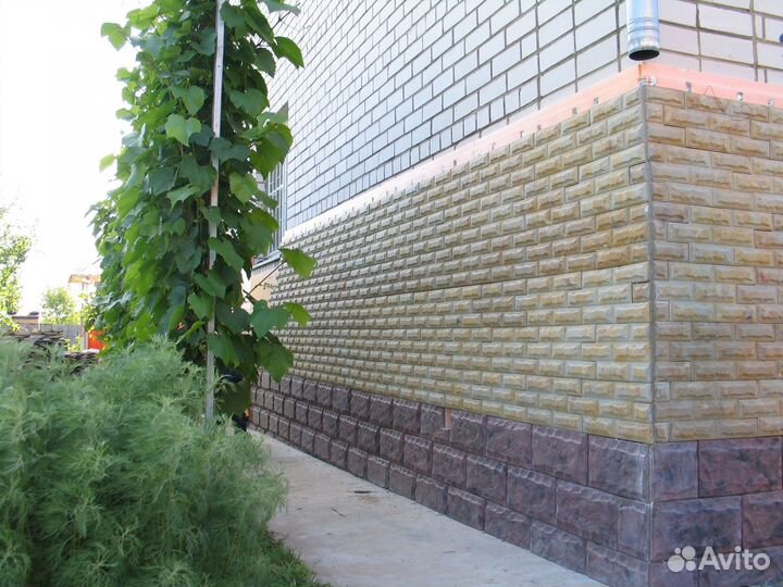 Цокольная плитка на механическом креплении