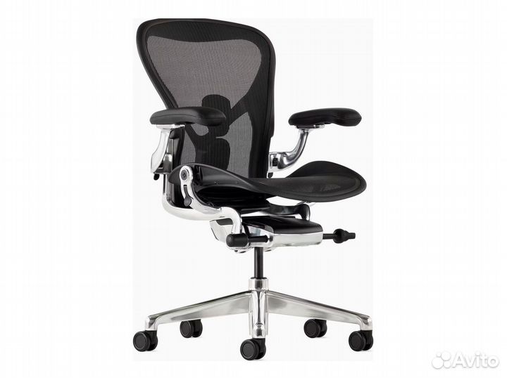 Кресло Herman Miller Aeron размер C/Black, Polishe