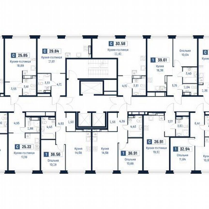 Квартира-студия, 25,9 м², 12/18 эт.