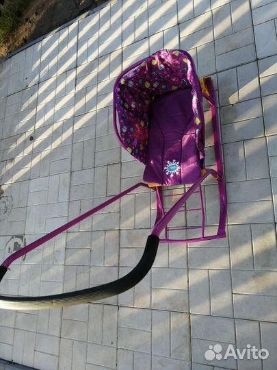 Санки с колёсами и чехлом