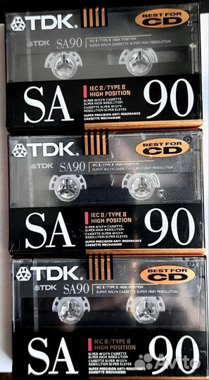 Аудиокассета кассета TDK SA 90 хром